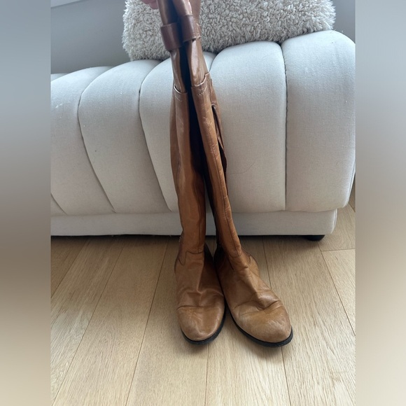 Rudsak Cognac Leather Boots 38 - Picture 2 of 3